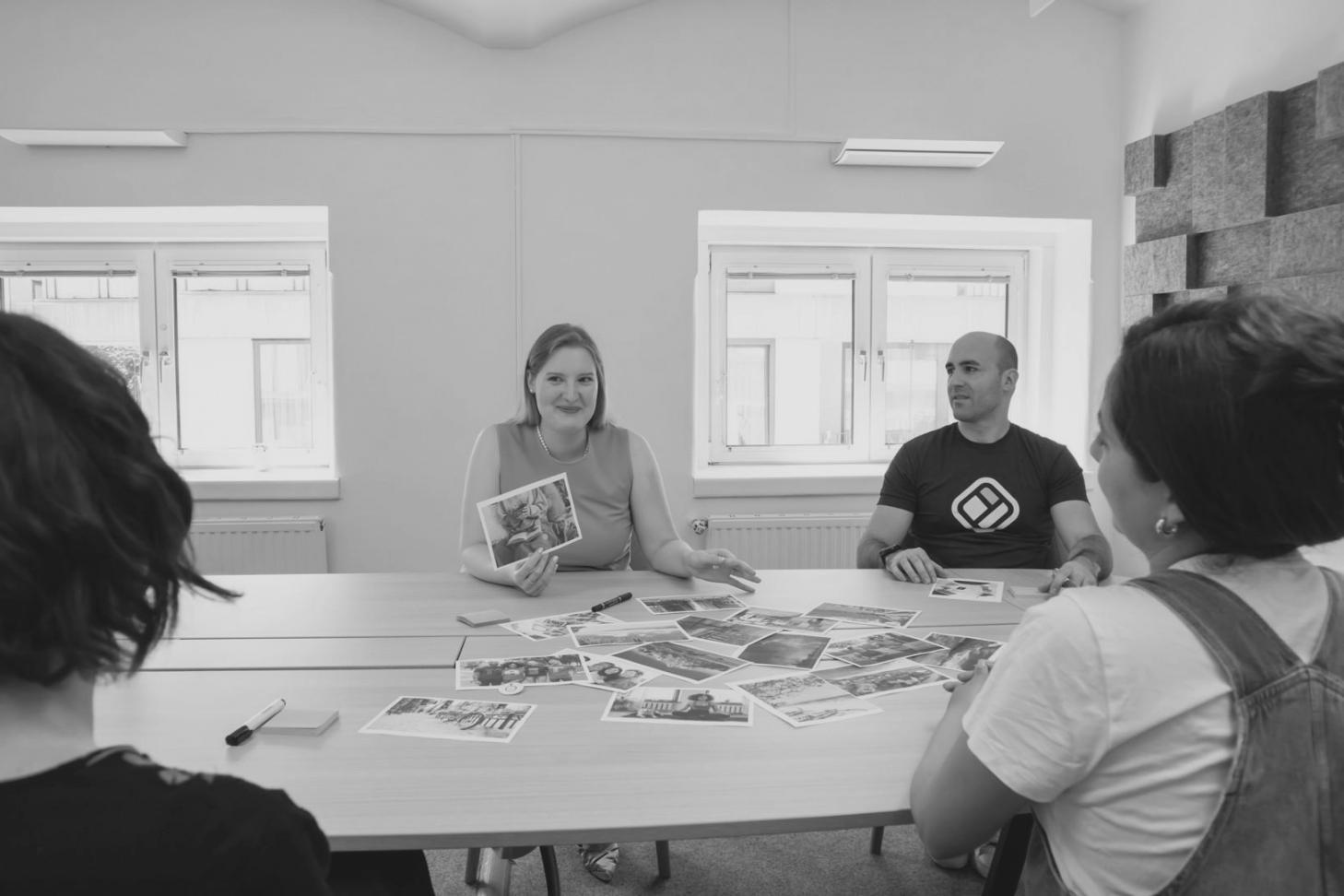 Business professionals analyzing financial charts and graphs during collaborative planning session